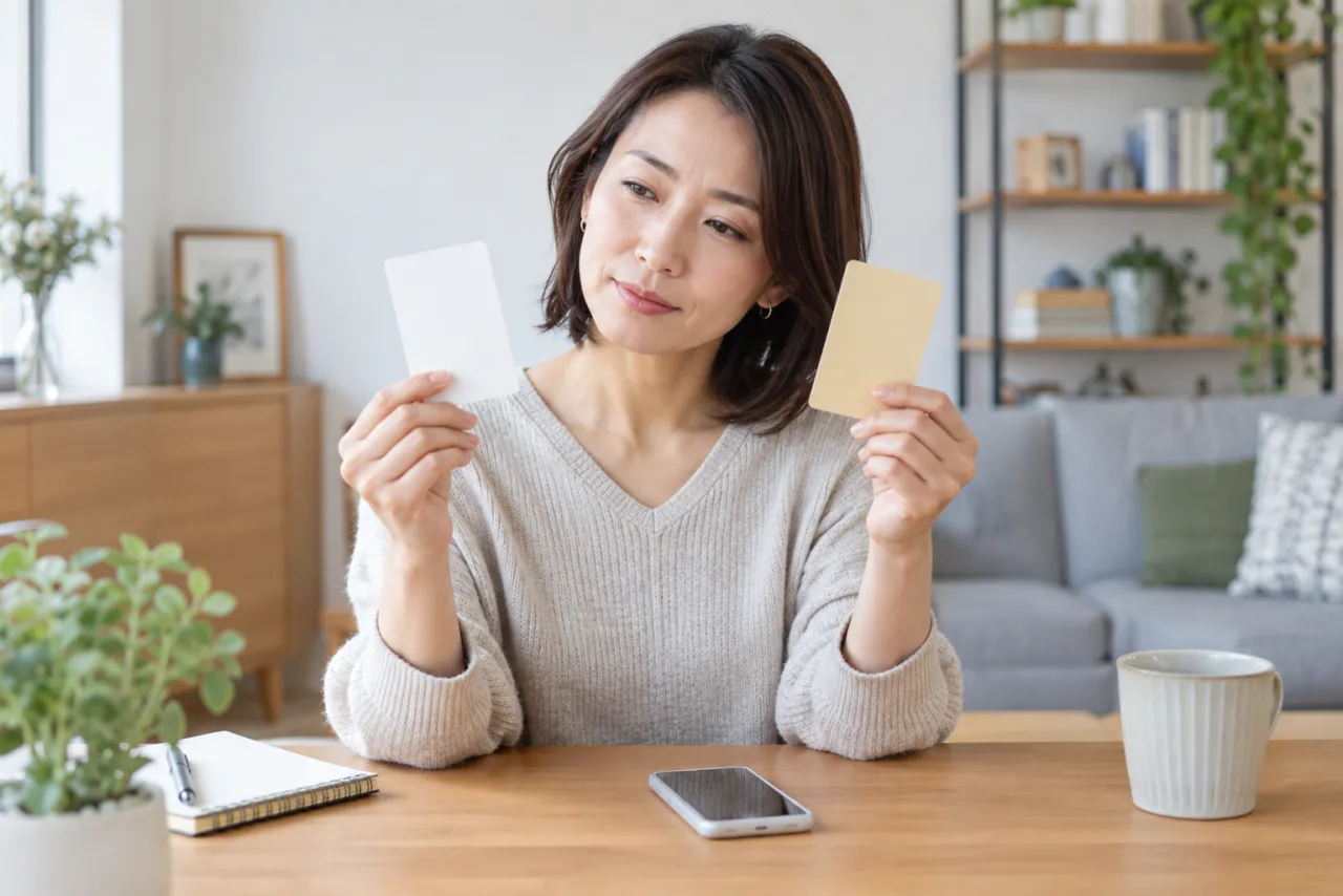 無料と有料のマッチングアプリ機能を比較する日本人女性