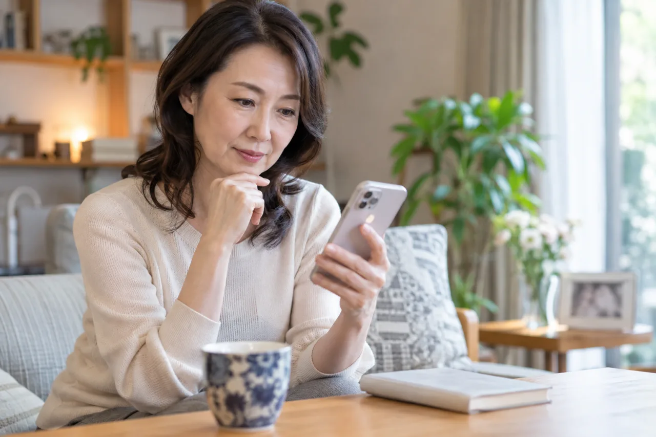 婚活で連絡頻度と断り方の文面を整理する女性