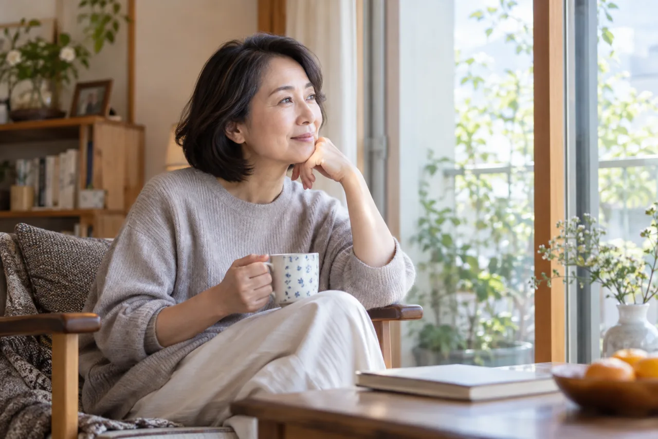 一人の時間とつながりについて考える日本人女性