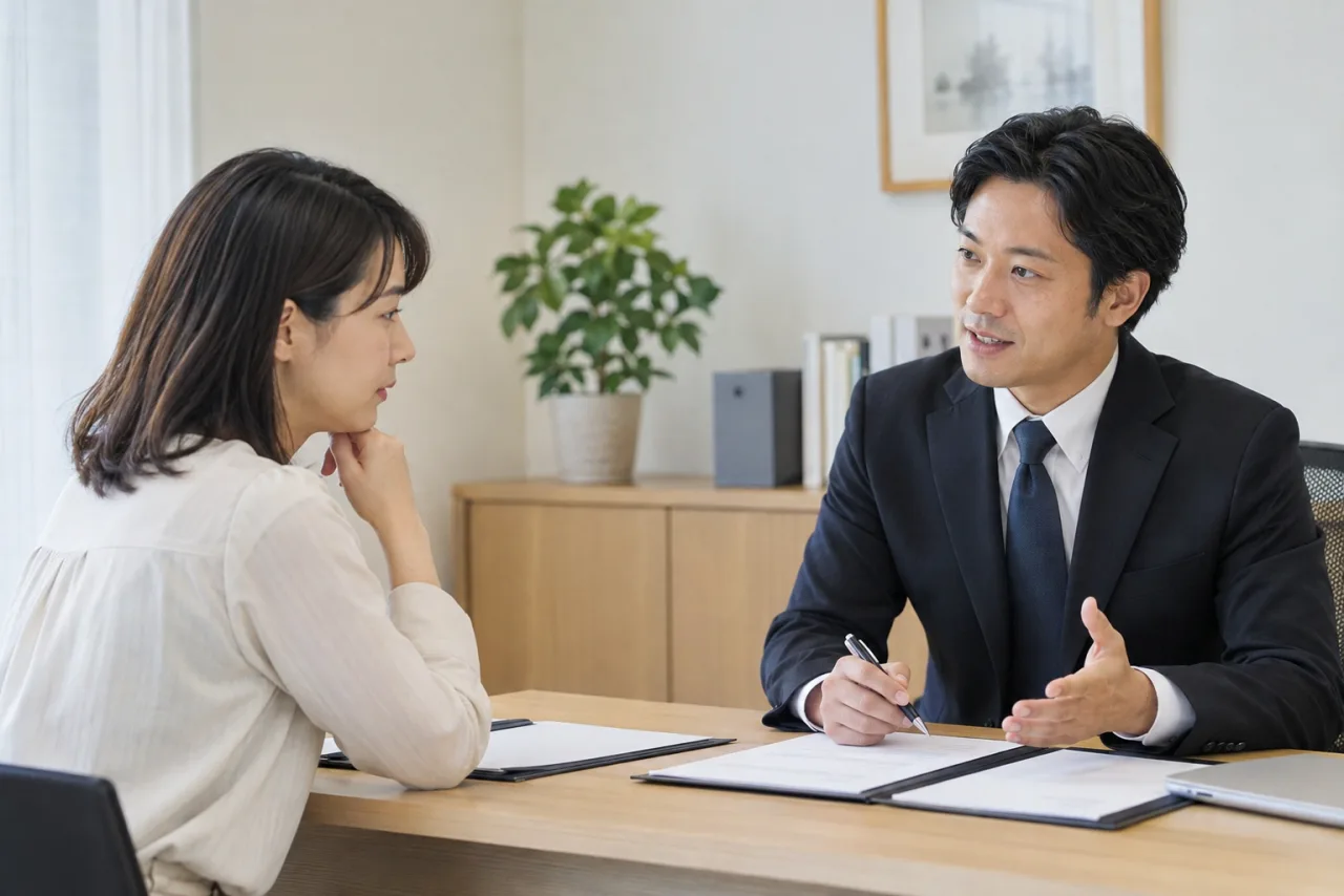 日本人女性がFP知識を仕事と生活の目標に分けて整理している
