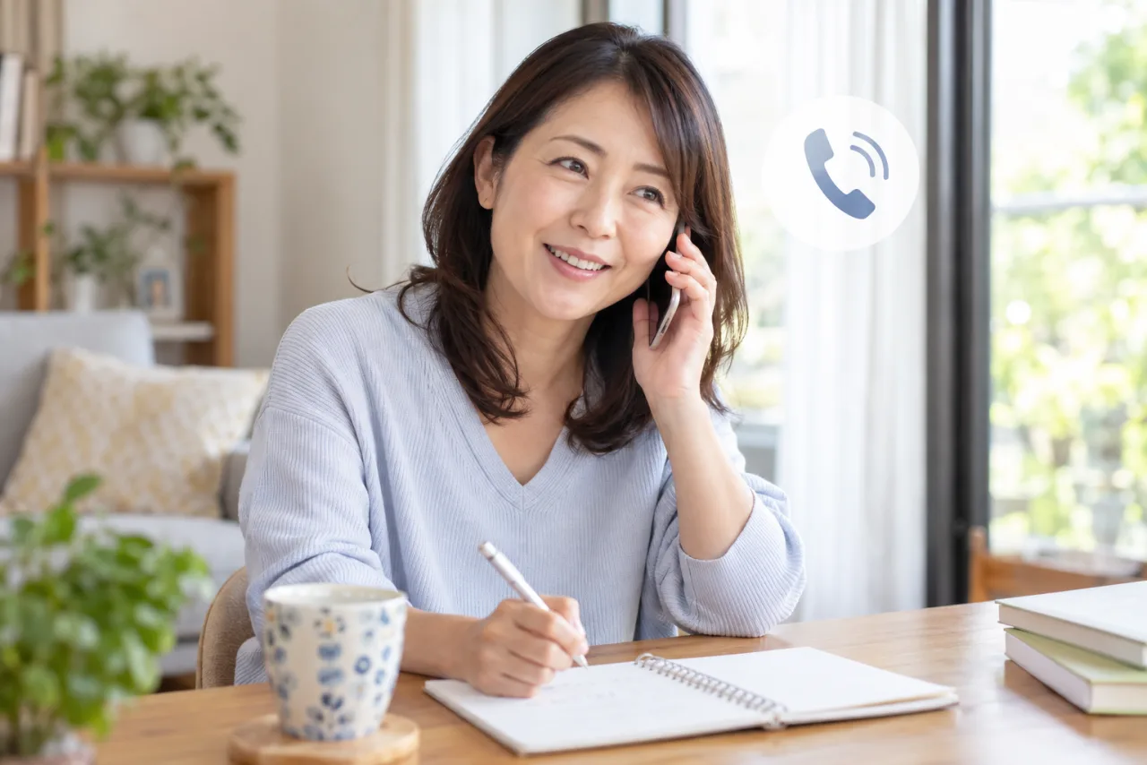 友人にマッチングアプリの不安を相談する女性