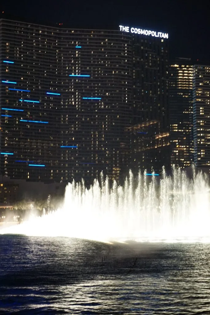 夜のベラージオ噴水ショー
