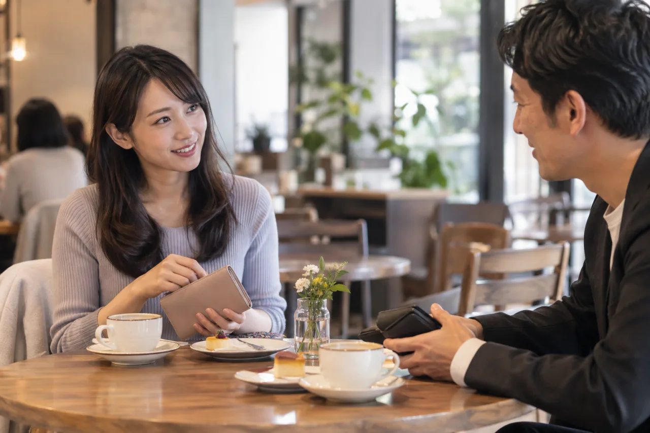 葵さんが会計方法を相談する