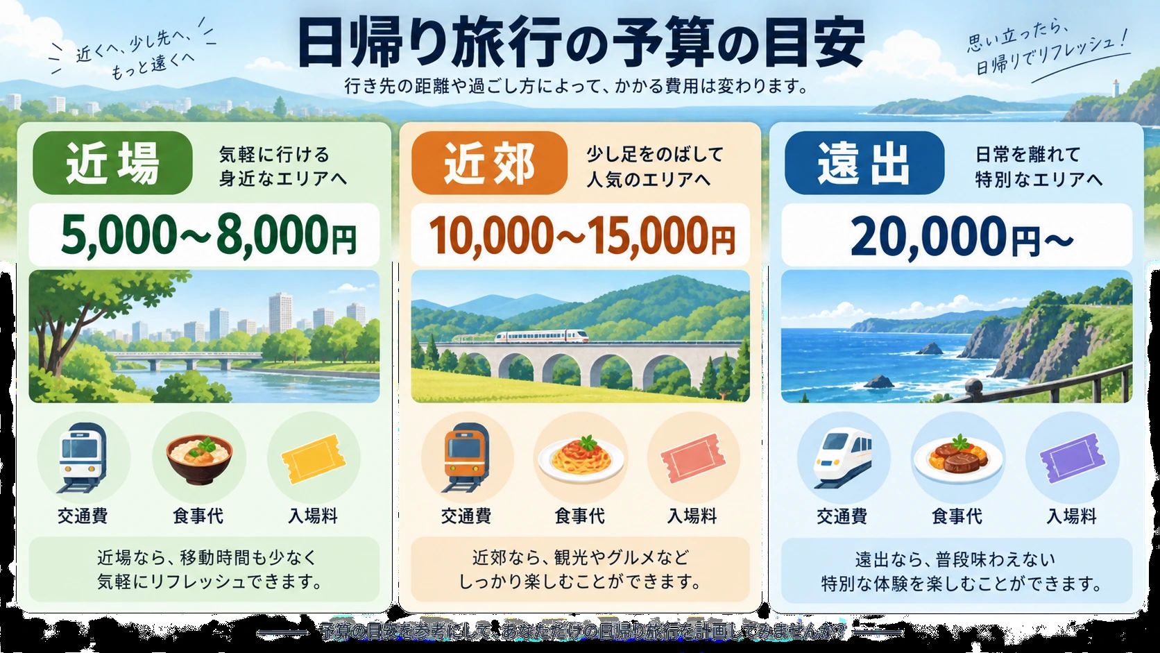 帰宅後に日帰り旅行の支出を振り返る女性