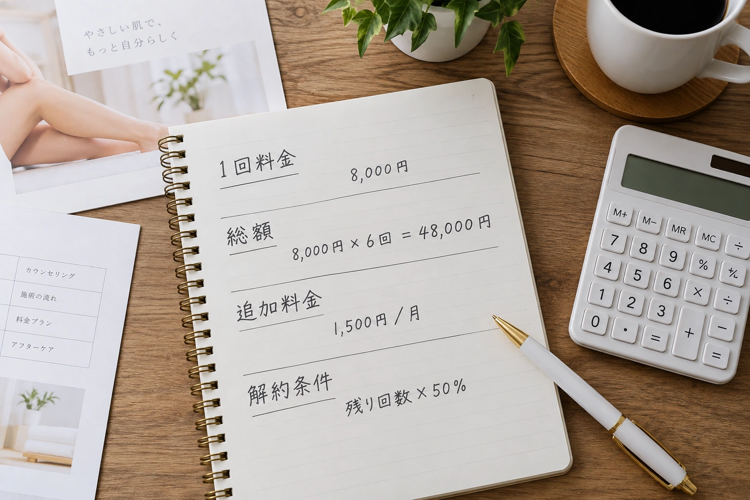 サロン脱毛と医療脱毛の提供場所や料金単位を比べる図解