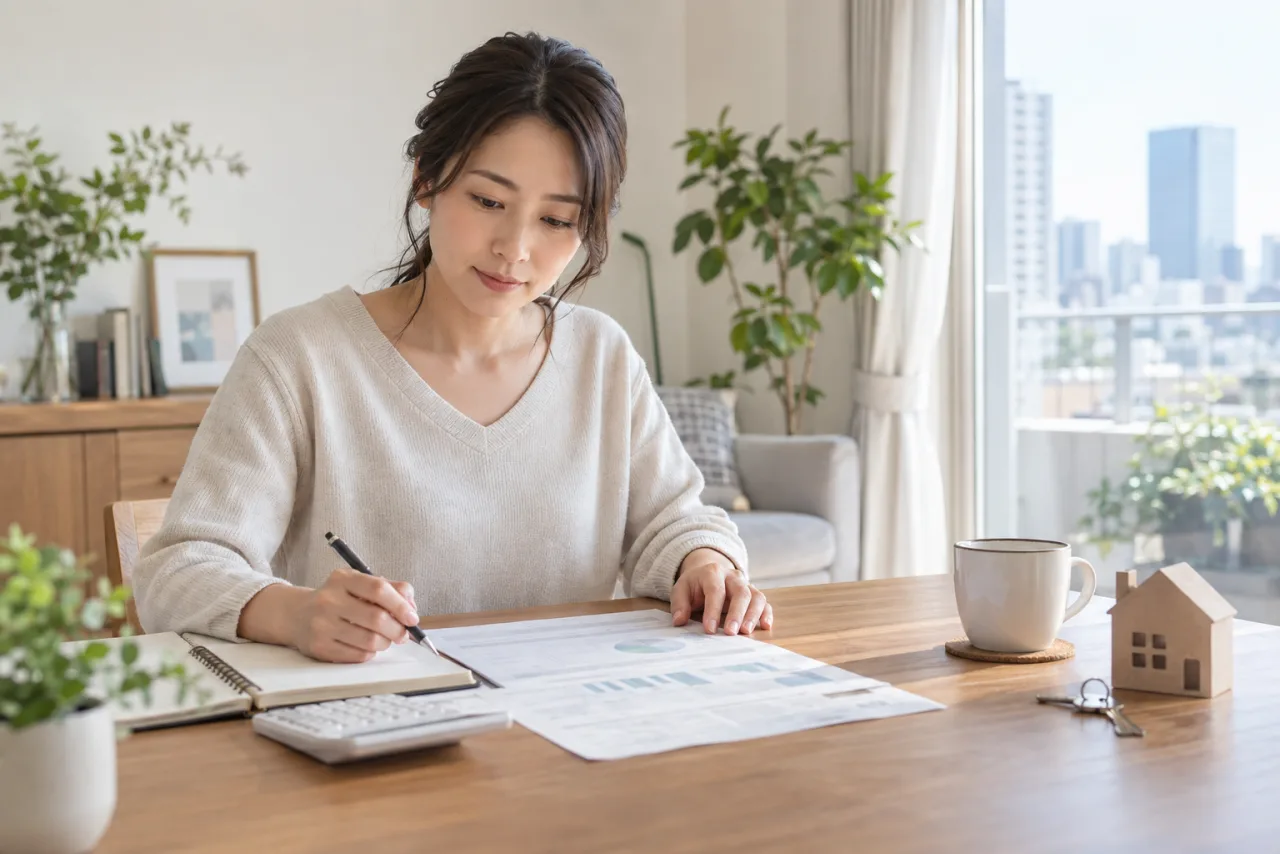 購入後の住居費と生活費を一枚に整理する佳奈さん