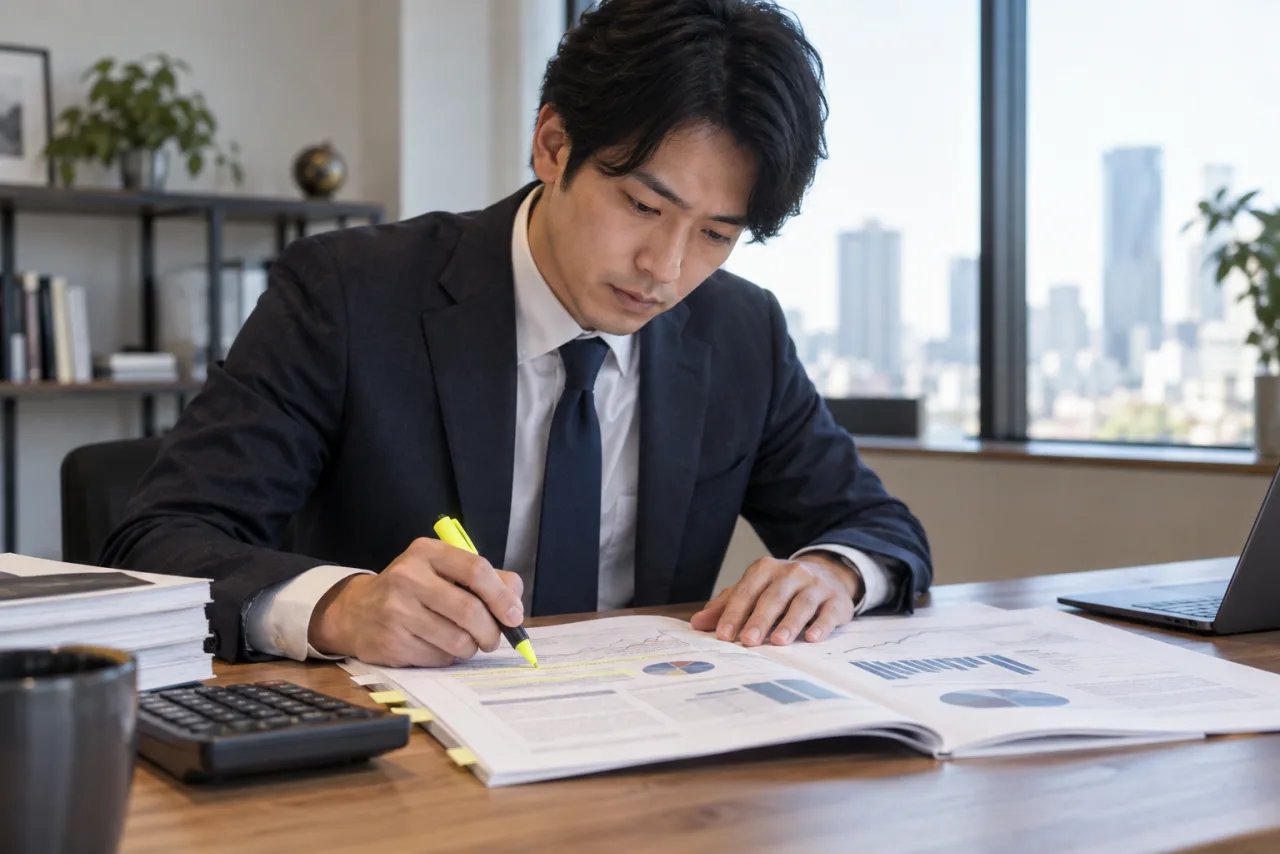 健太さんが企業開示資料の要点を拾う