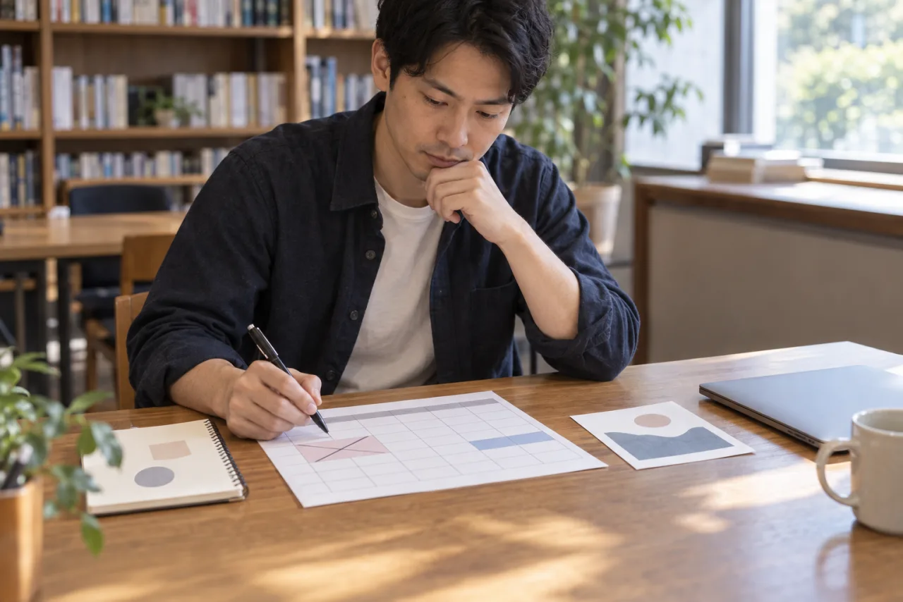 働きながら学ぶ時間を試す健太さん
