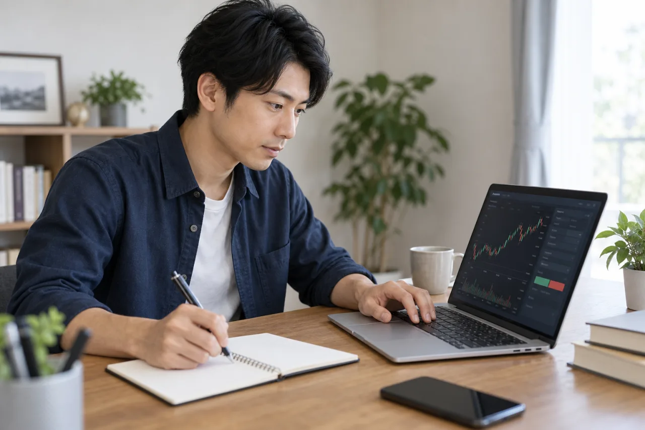 注文方法と価格条件を確認する健太さん