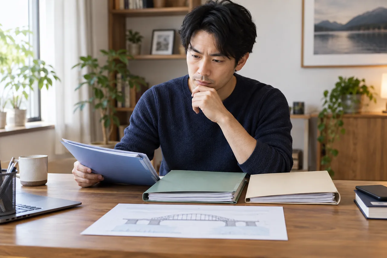 健太さんが財務三表を比べる