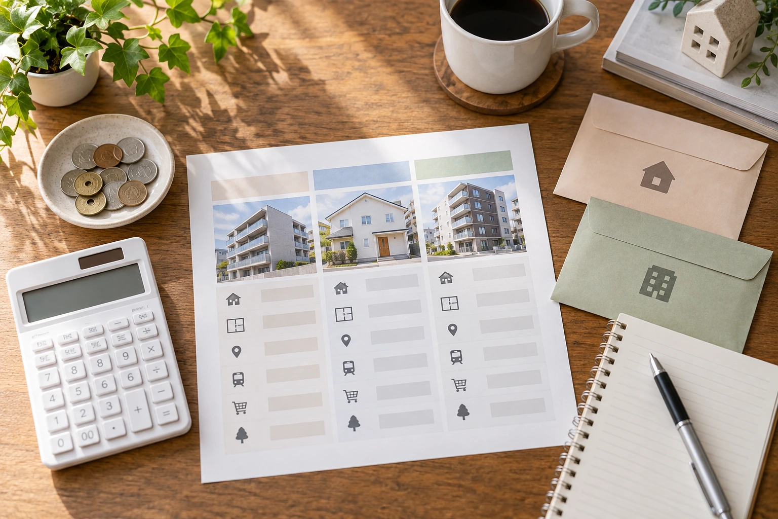 介護付きと住宅型のサービスの受け方を比較する資料