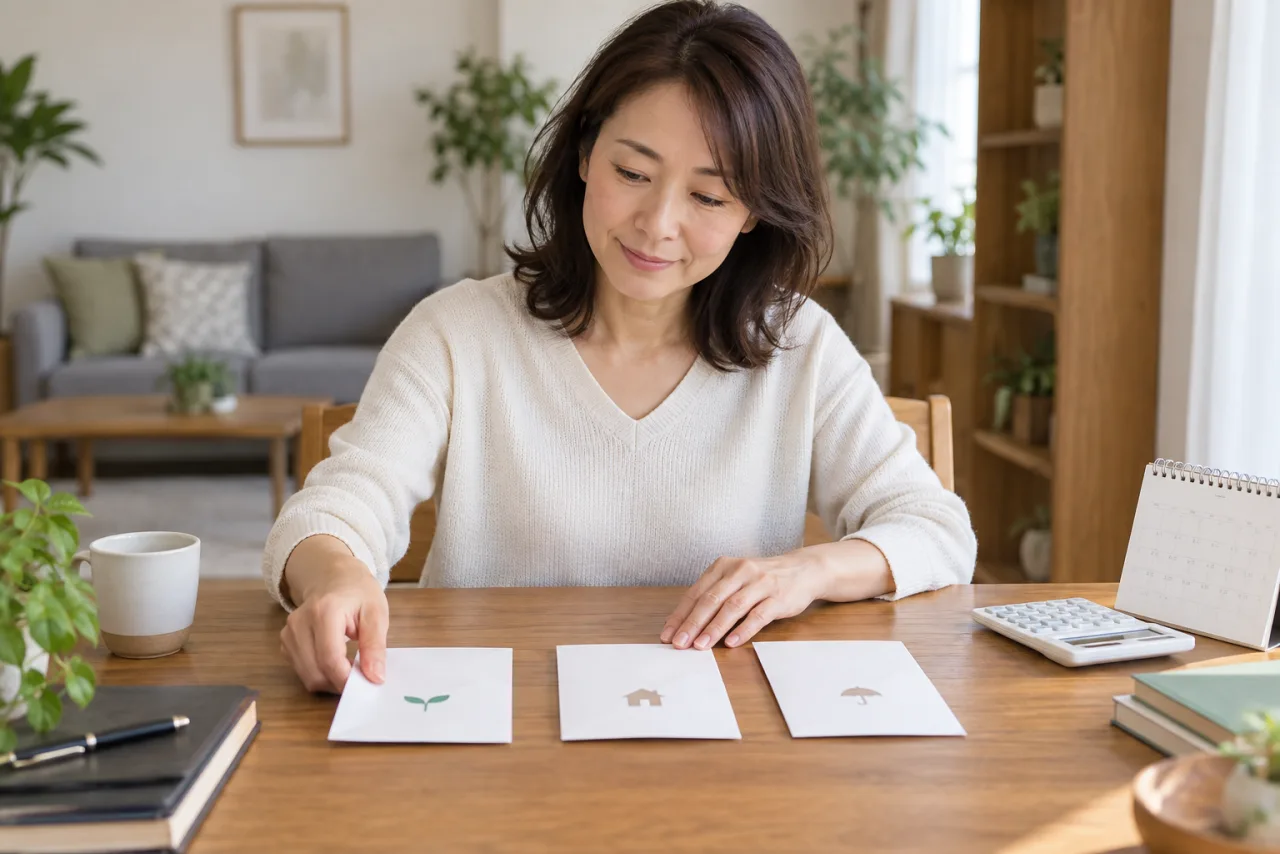 老後資金を期間別に分ける47歳の美咲さん