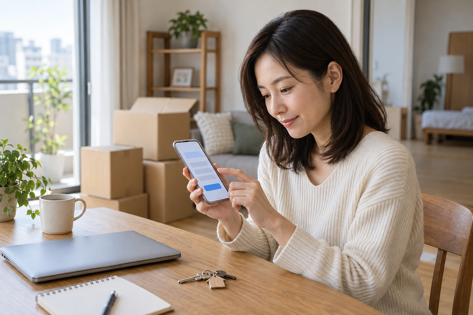 代理提出に必要な書類をチェックする場面