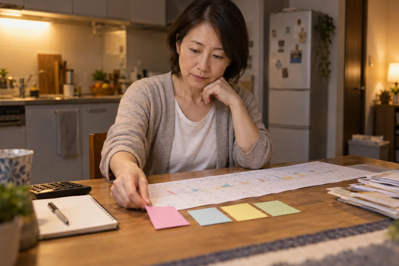 2040年までの予定を自分の四つの暦へ整理する直美さん