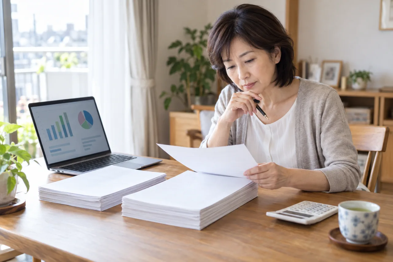個人年金の契約前に働き方と払込期間を見直す美咲さん