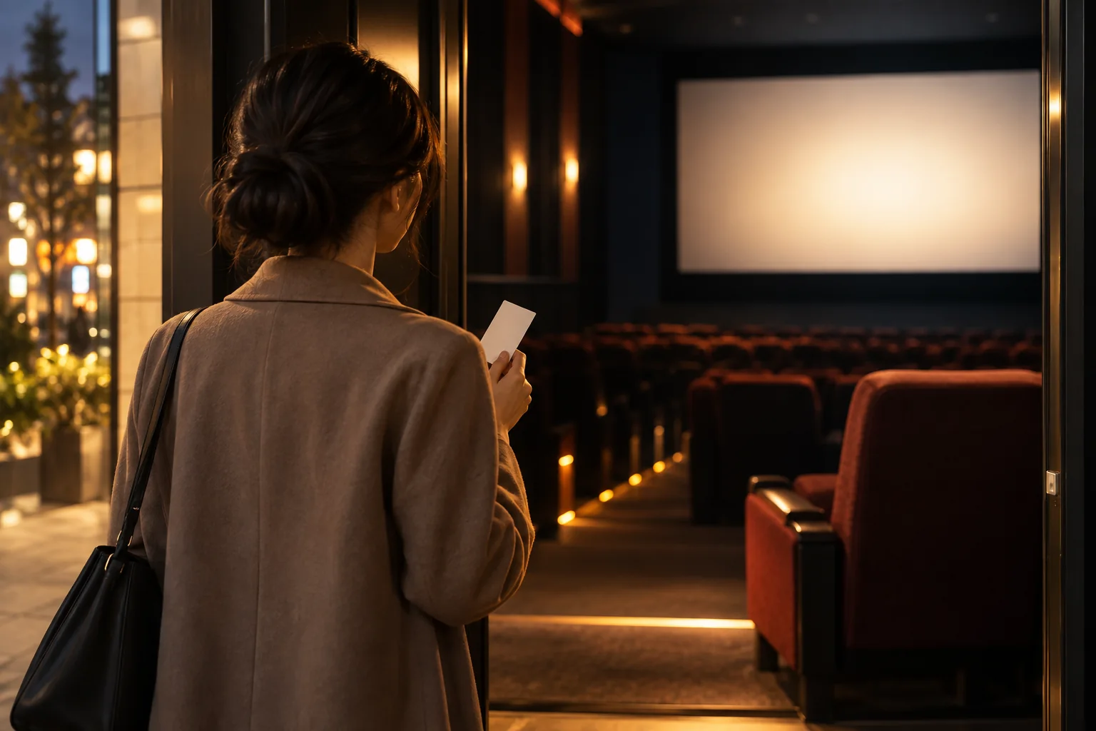 ひとり映画館へ入る金曜の夜