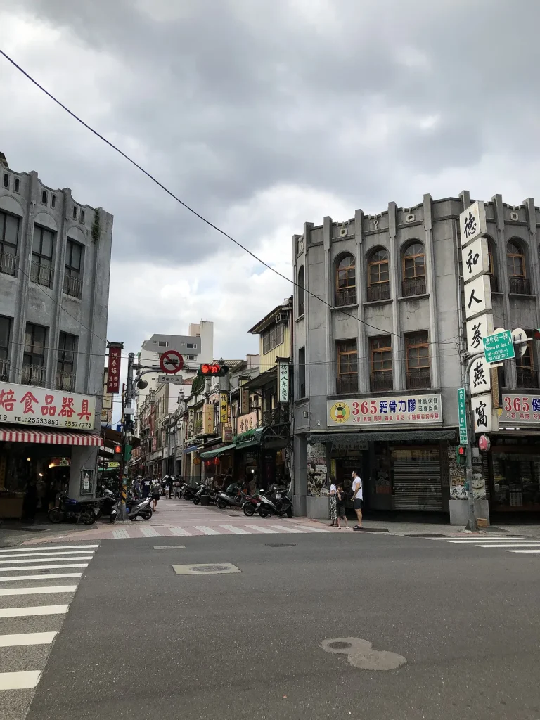 迪化街の午後の街並み