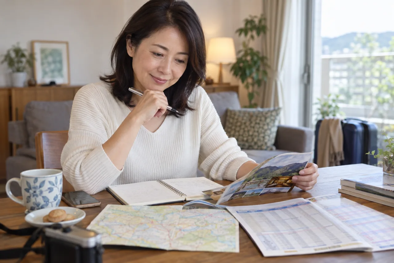 陽子さんが一人の休日を計画する