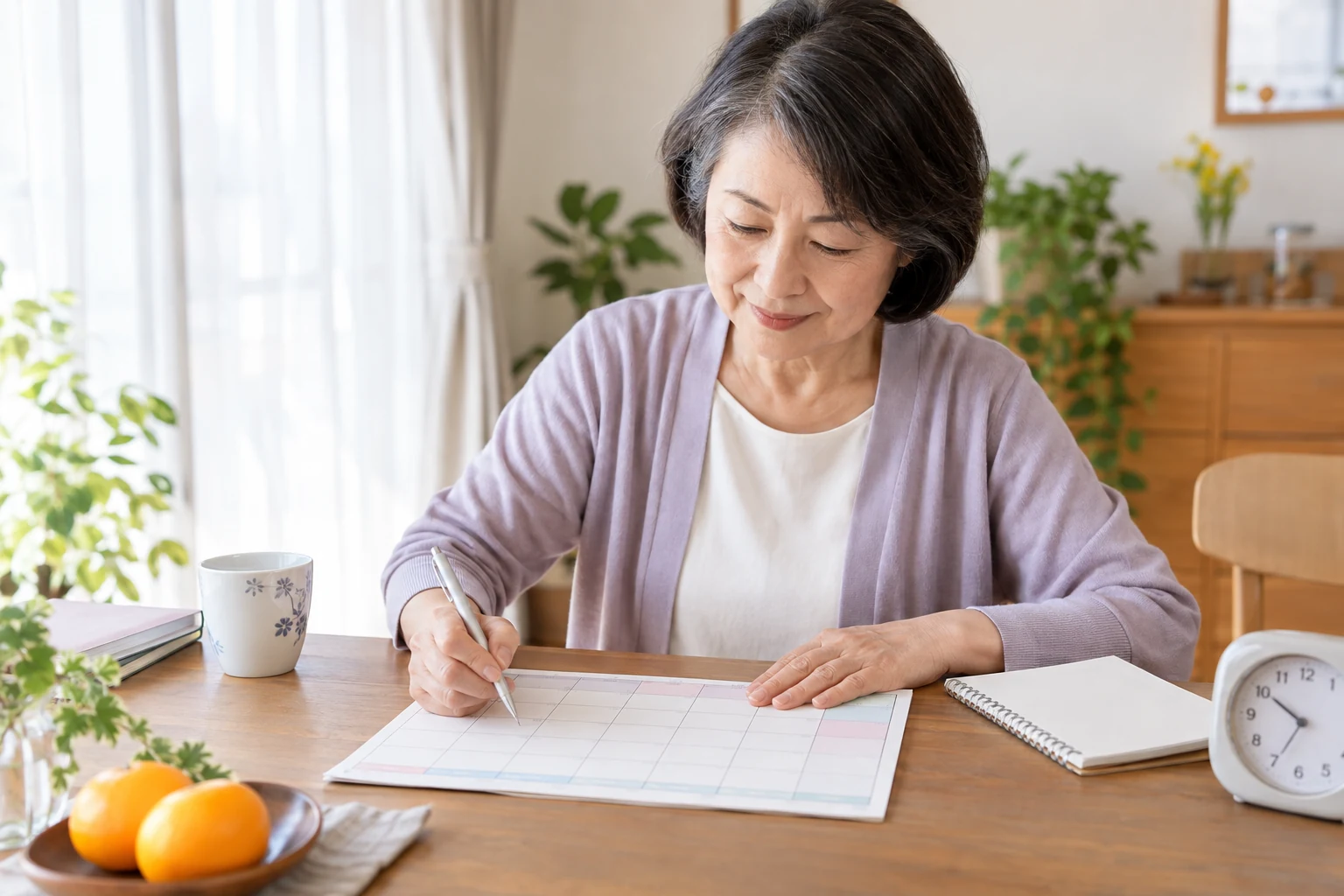 60歳以上の女性が働く時間帯を考えるイメージ