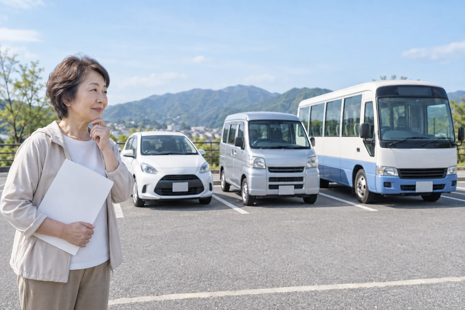 日本人女性が送迎ドライバー求人の車両の種類を比較する