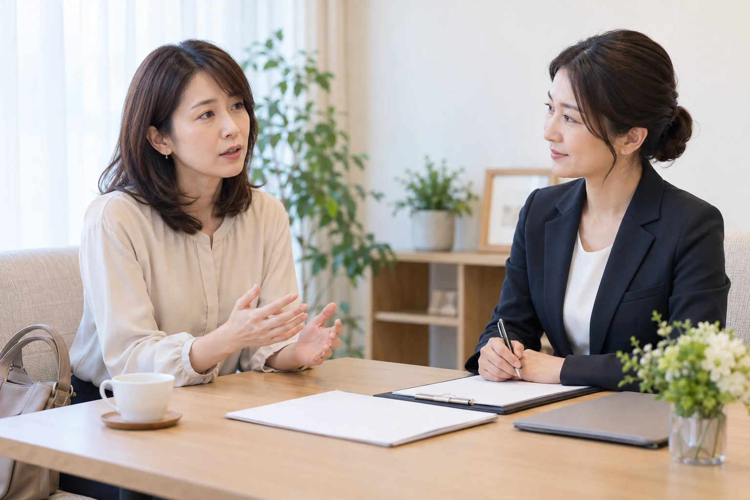 日本人女性が結婚相談所で紹介された相手と会う前の安全条件を確認している