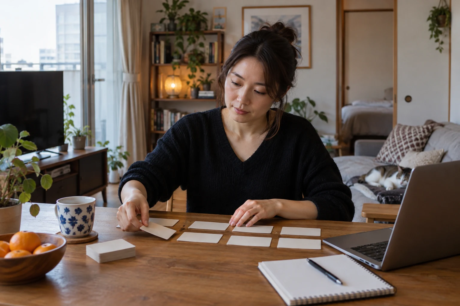 日本人女性が自分の希望する関係を整理する様子