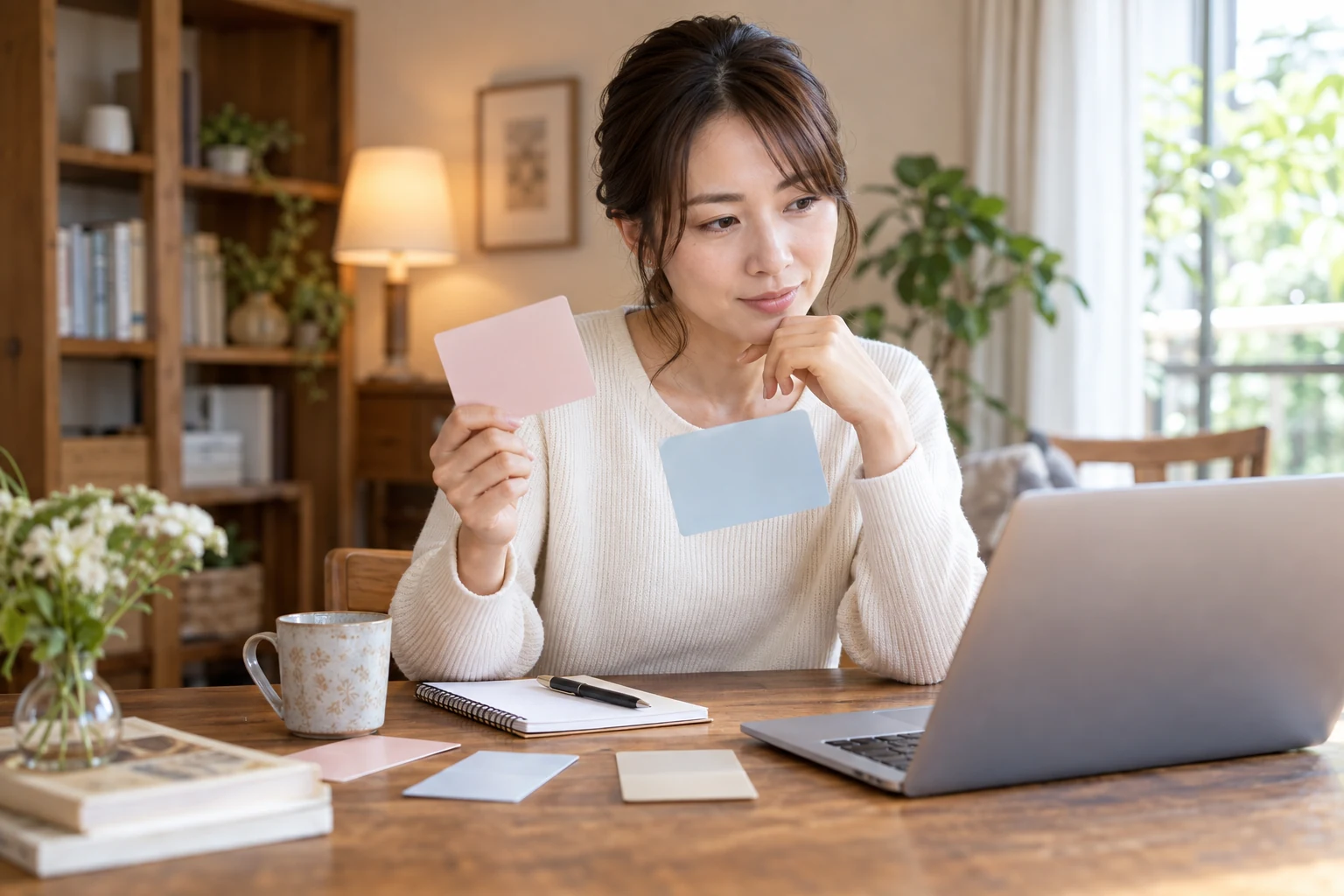 日本人女性が結婚相談所の料金と支援内容を比較する様子