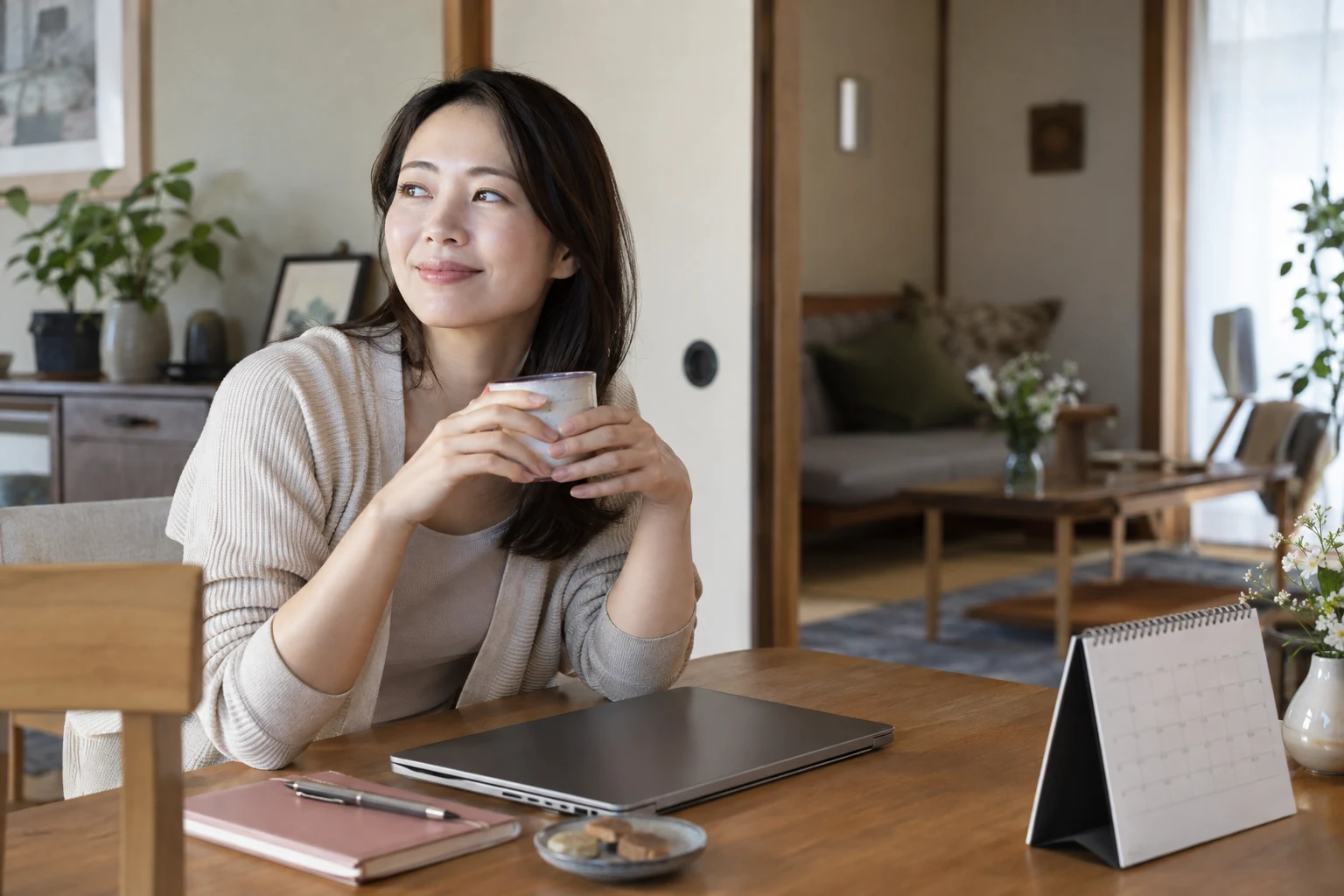 日本人女性が婚活の活動頻度を見直す様子