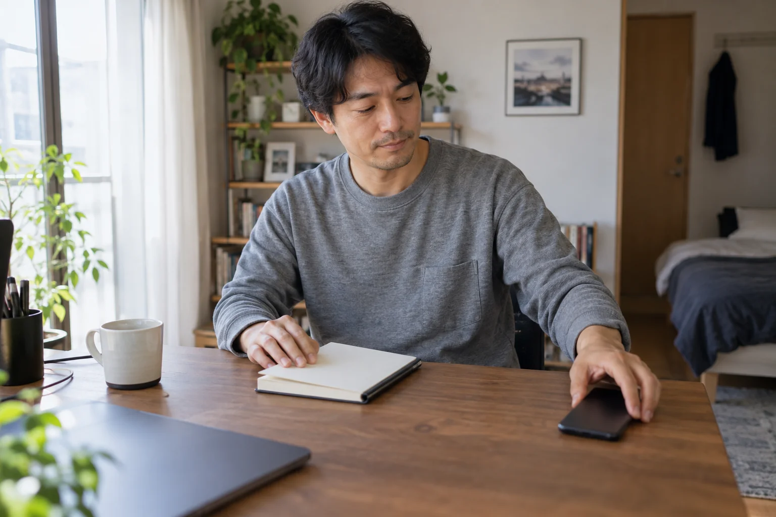 続ける、課金せず休む、方法を変える選択を整理する日本人男性