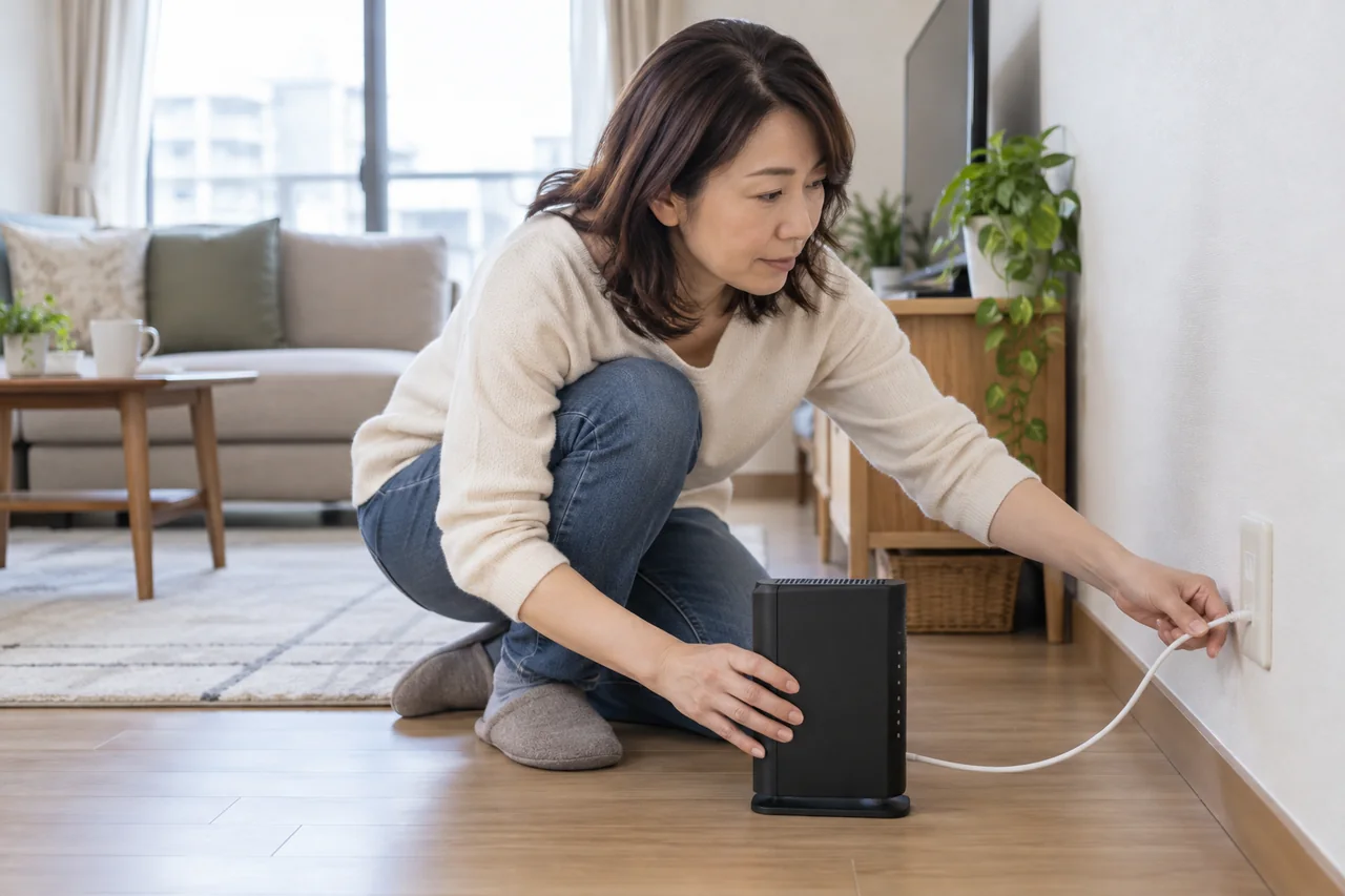 ルーターの置き場所を決める