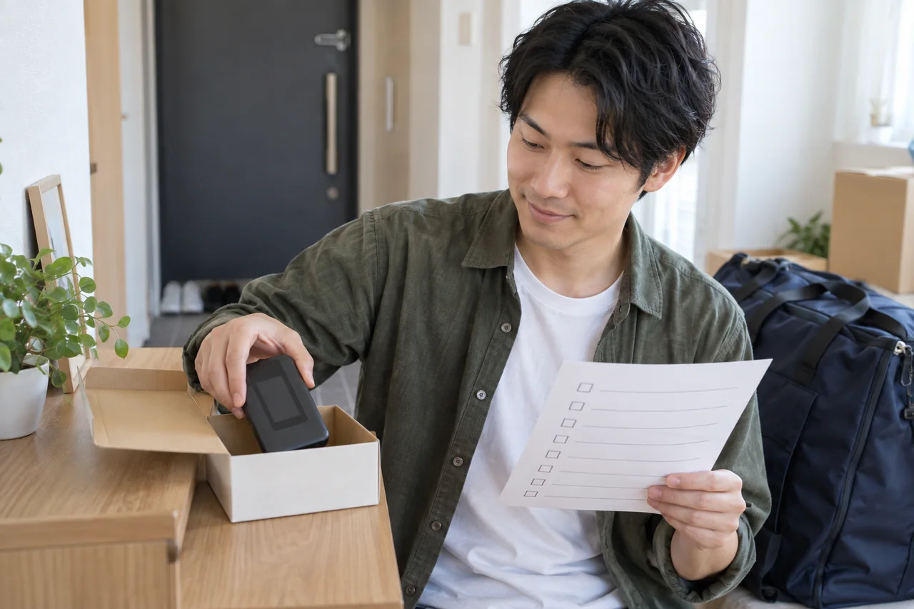 返却条件を確認する