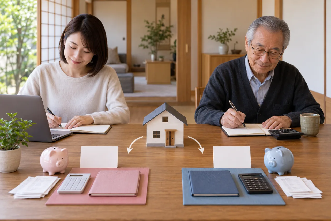 同じ家で暮らす親子が家計を分けて考える日本人親子