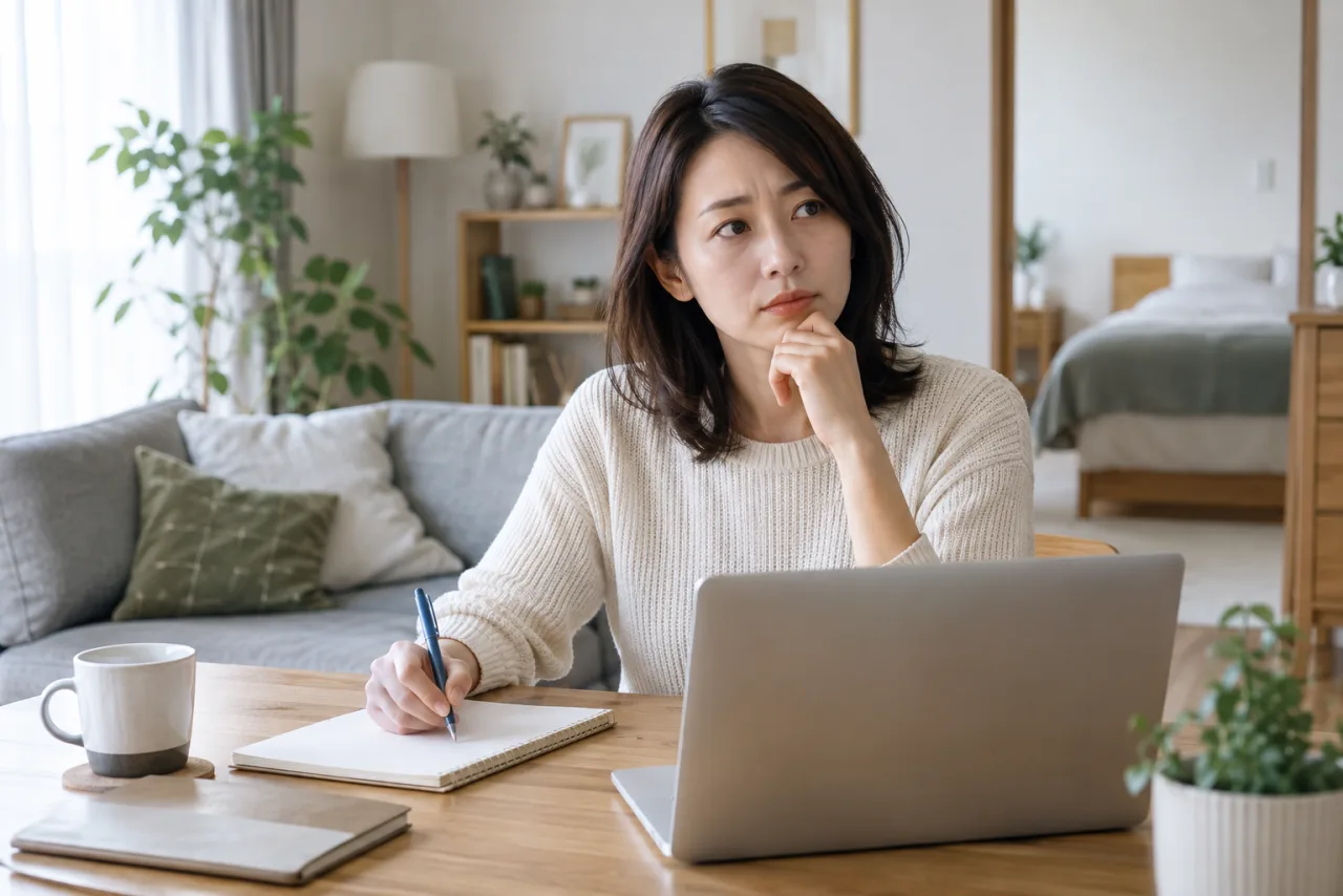 日本人女性が転職エージェントに相談するか考えている