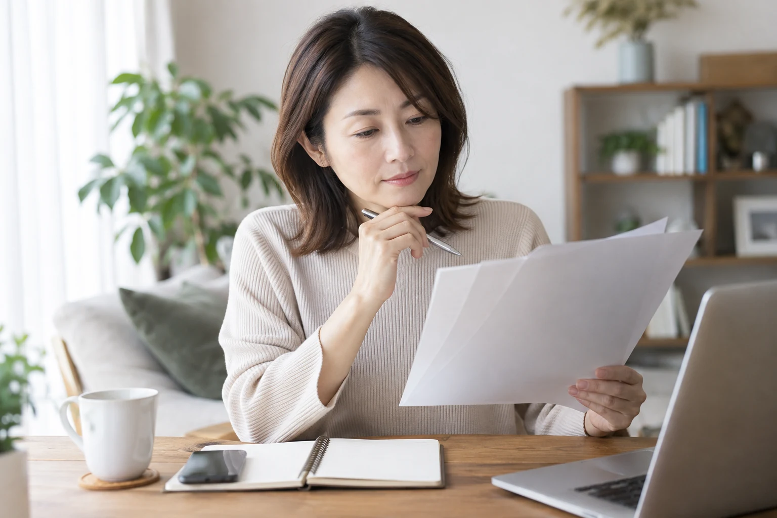 日本人女性が転職エージェントの紹介範囲と連絡条件を確認する