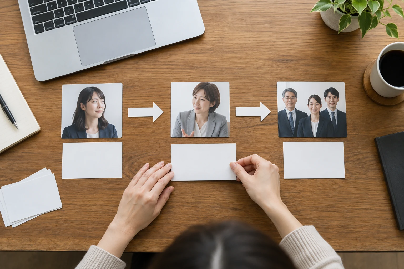 日本人女性が転職エージェントの求人紹介の仕組みをノートに整理する