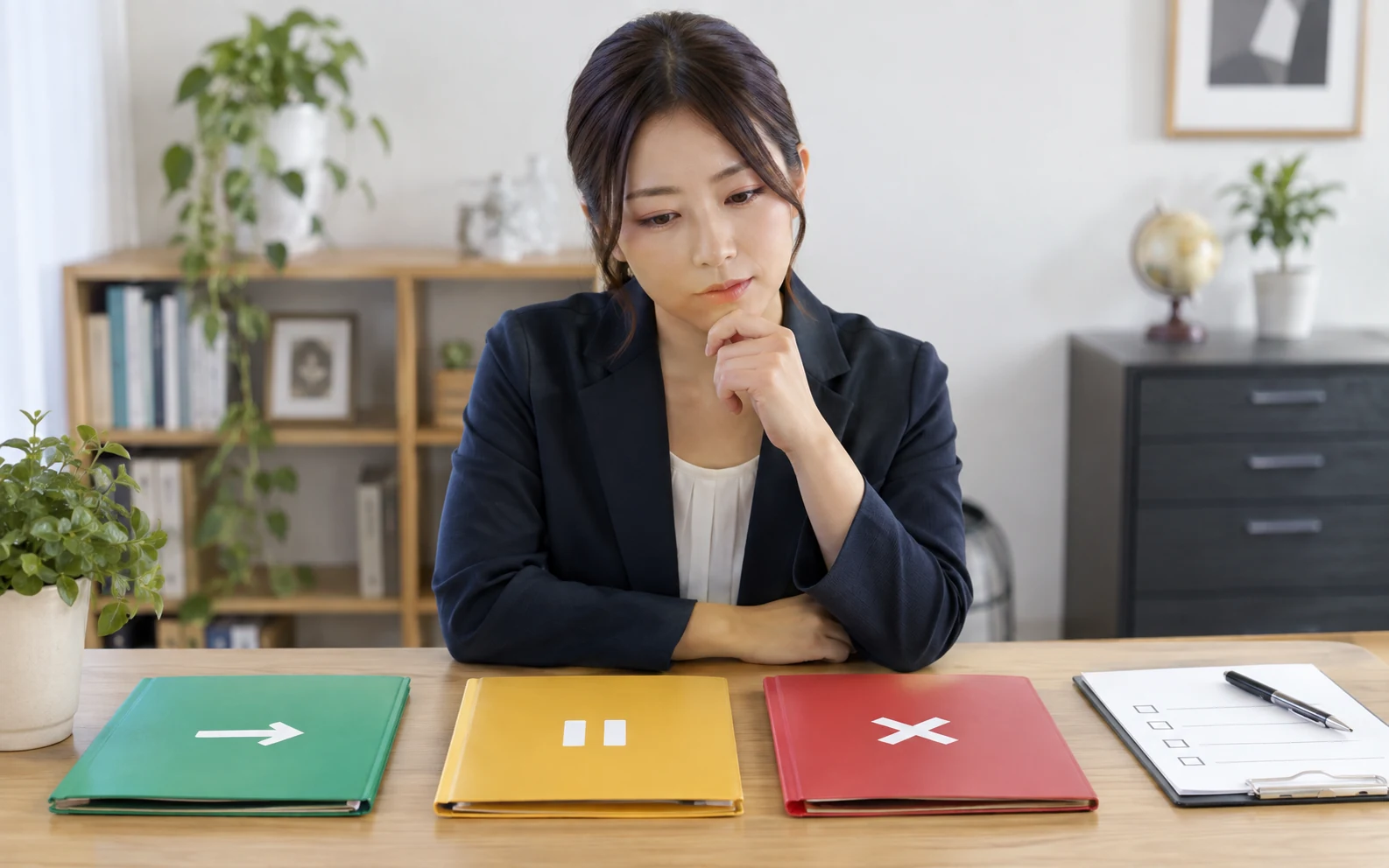 30代会社員が転職エージェントの継続と休止と退会をチェックリストで判断している様子