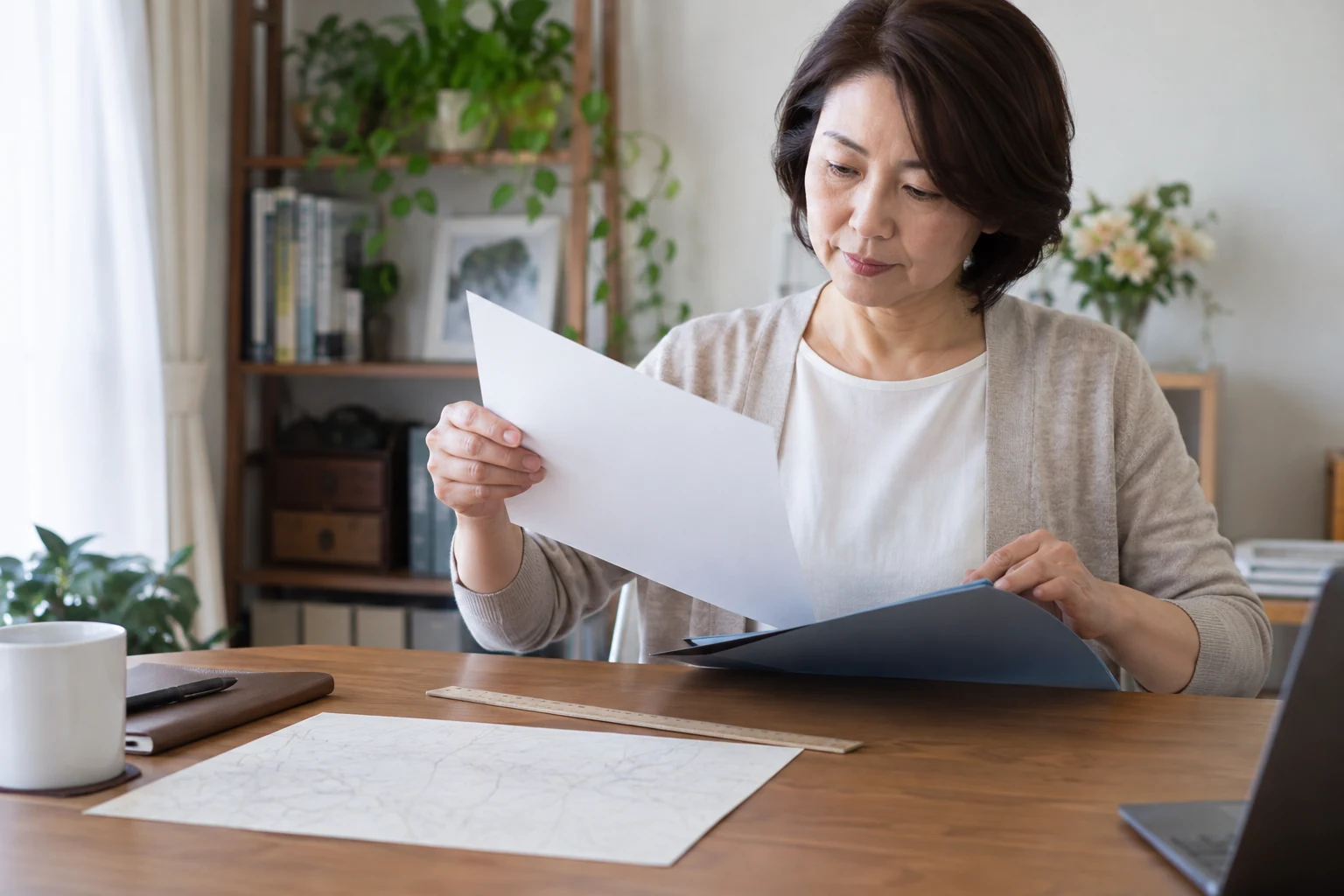 日本人女性が紹介された求人を条件と照らして見送る