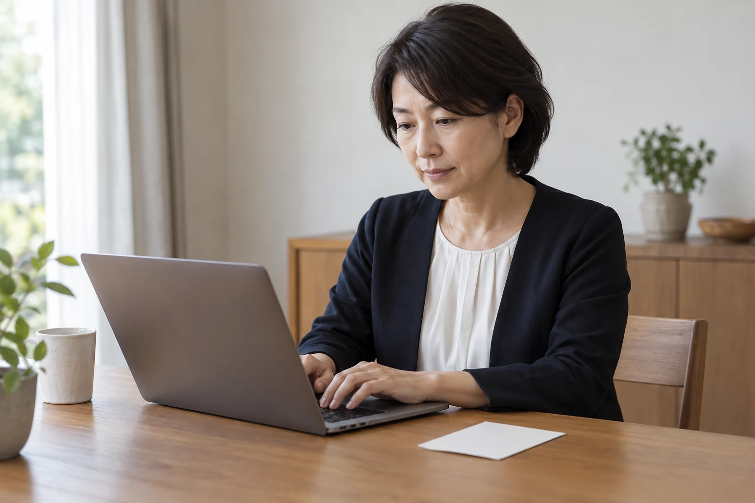 日本人女性が応募後の選考辞退を担当者へ連絡する