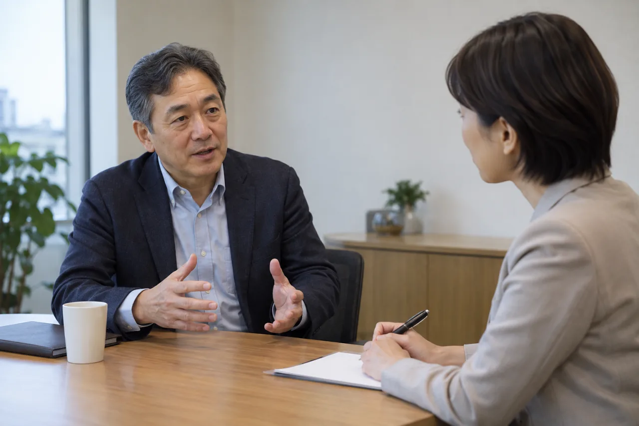 手取りと賞与を含む転職後の収入を考える50代の日本人男性