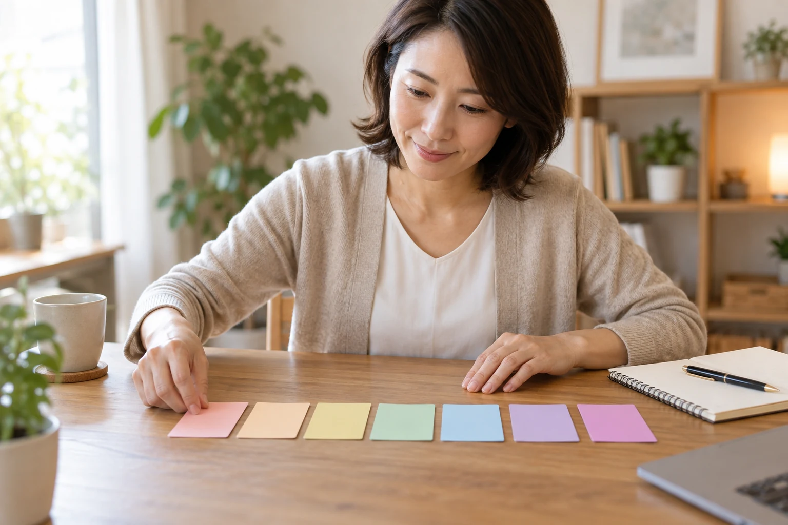 日本人女性が一週間の転職準備を計画する
