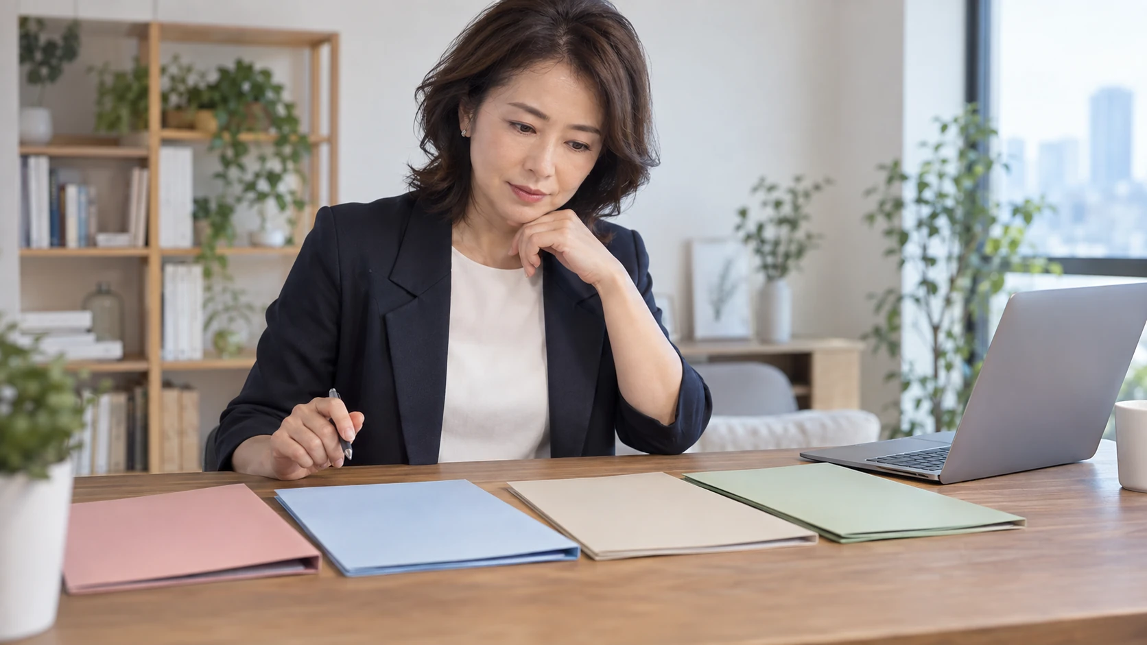 収入と働き方を比較する女性
