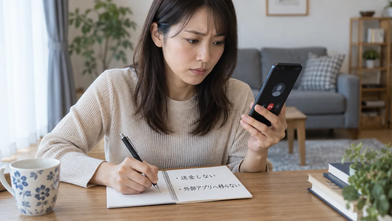 日本人女性二人がカフェで初対面の場所と予定を地図で相談している様子