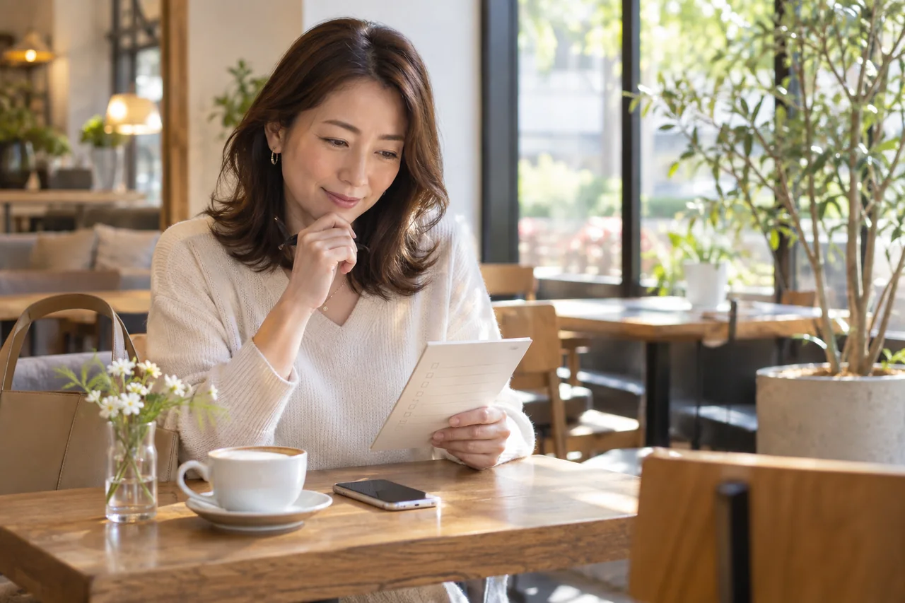 初回の場所と時間を決める
