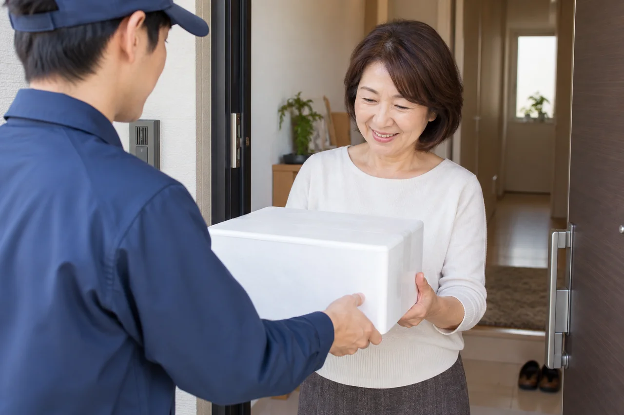 受け取り方法を確認する