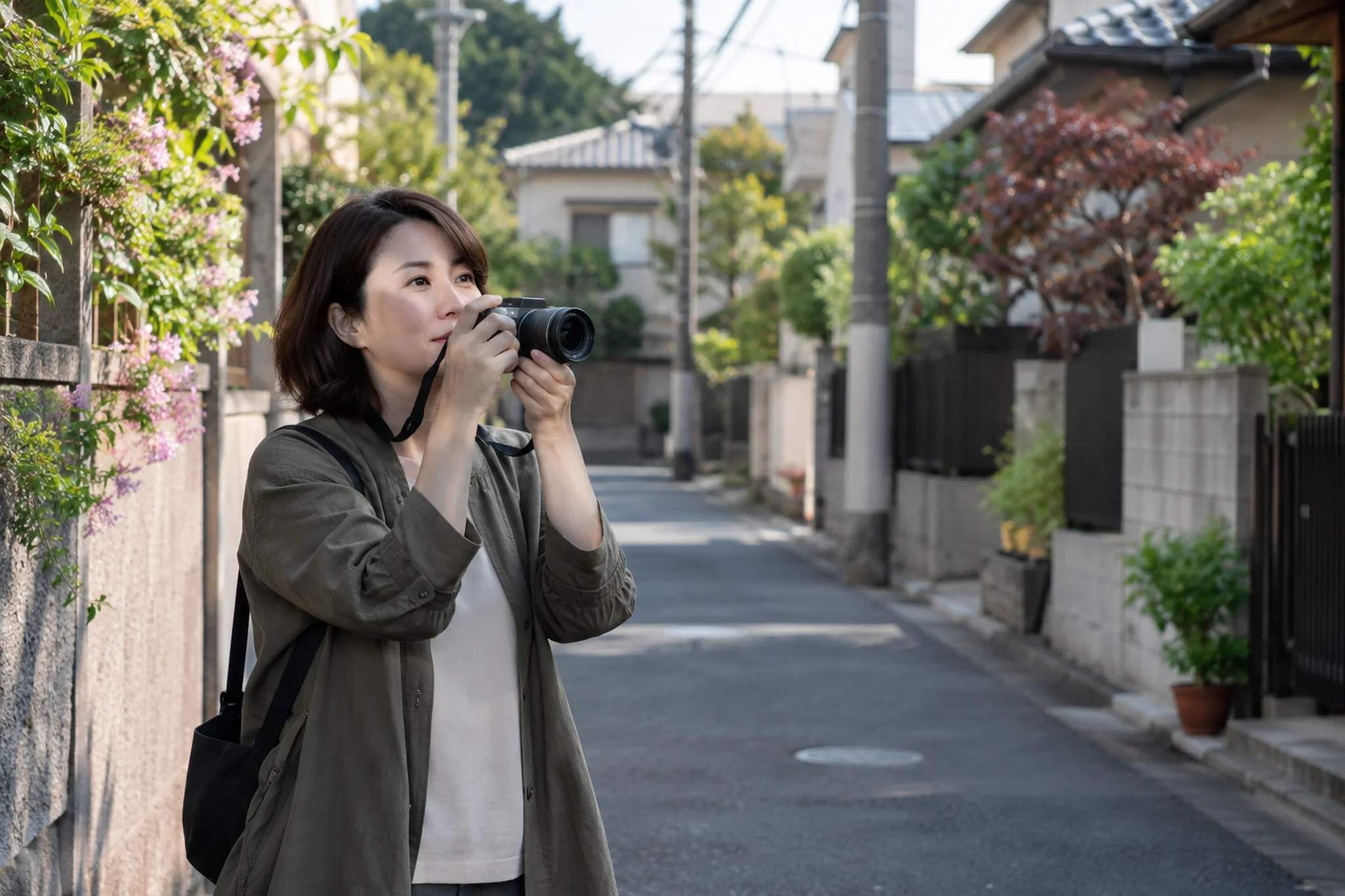 仕事帰りに短時間だけ読書や音楽を楽しむ30代の女性