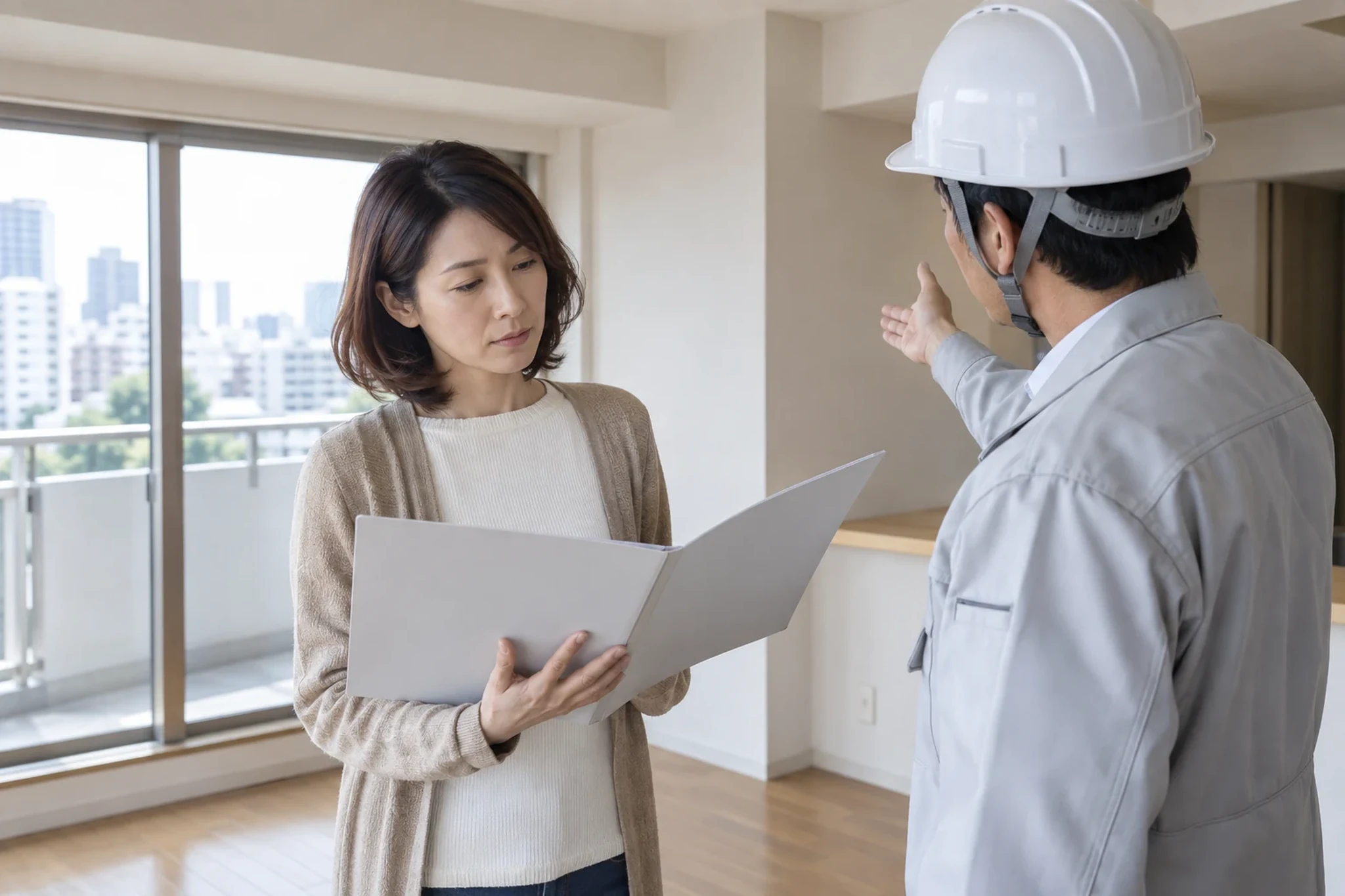 住宅の管理書類を確認するイメージ