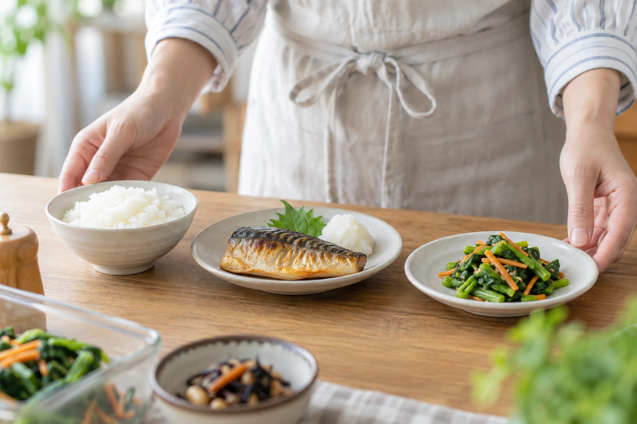 惣菜を主食主菜副菜に分けて考える手元