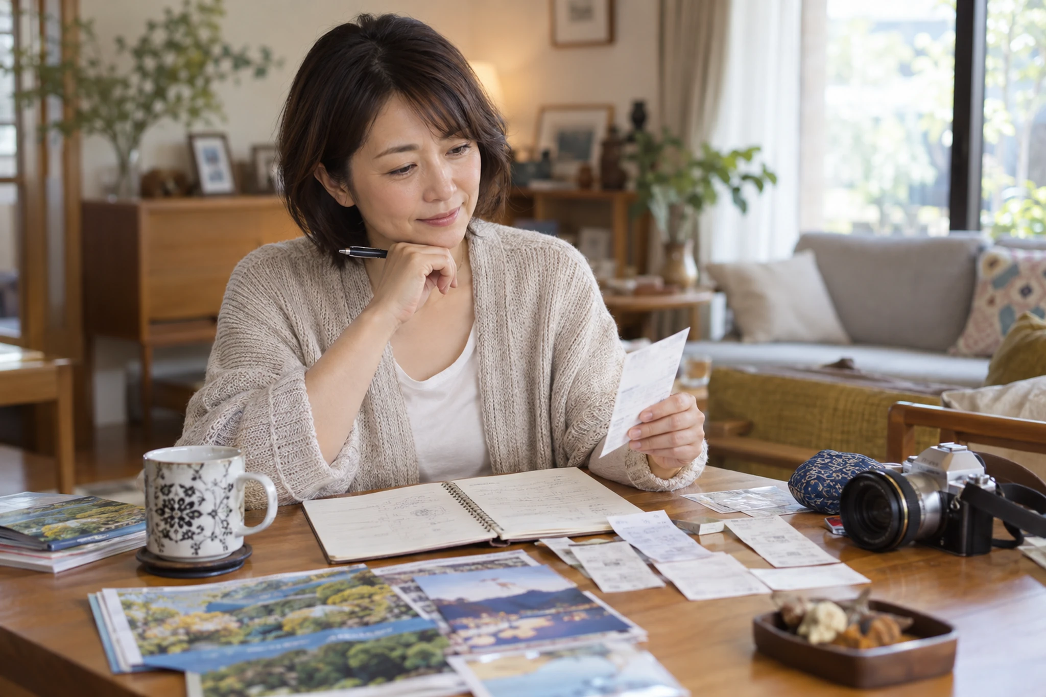 帰宅時刻と帰りの交通を確認する場面