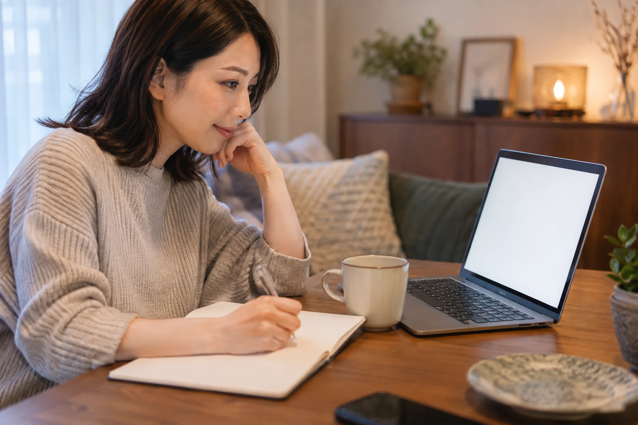 予算と予約前チェック項目を書き出すイメージ