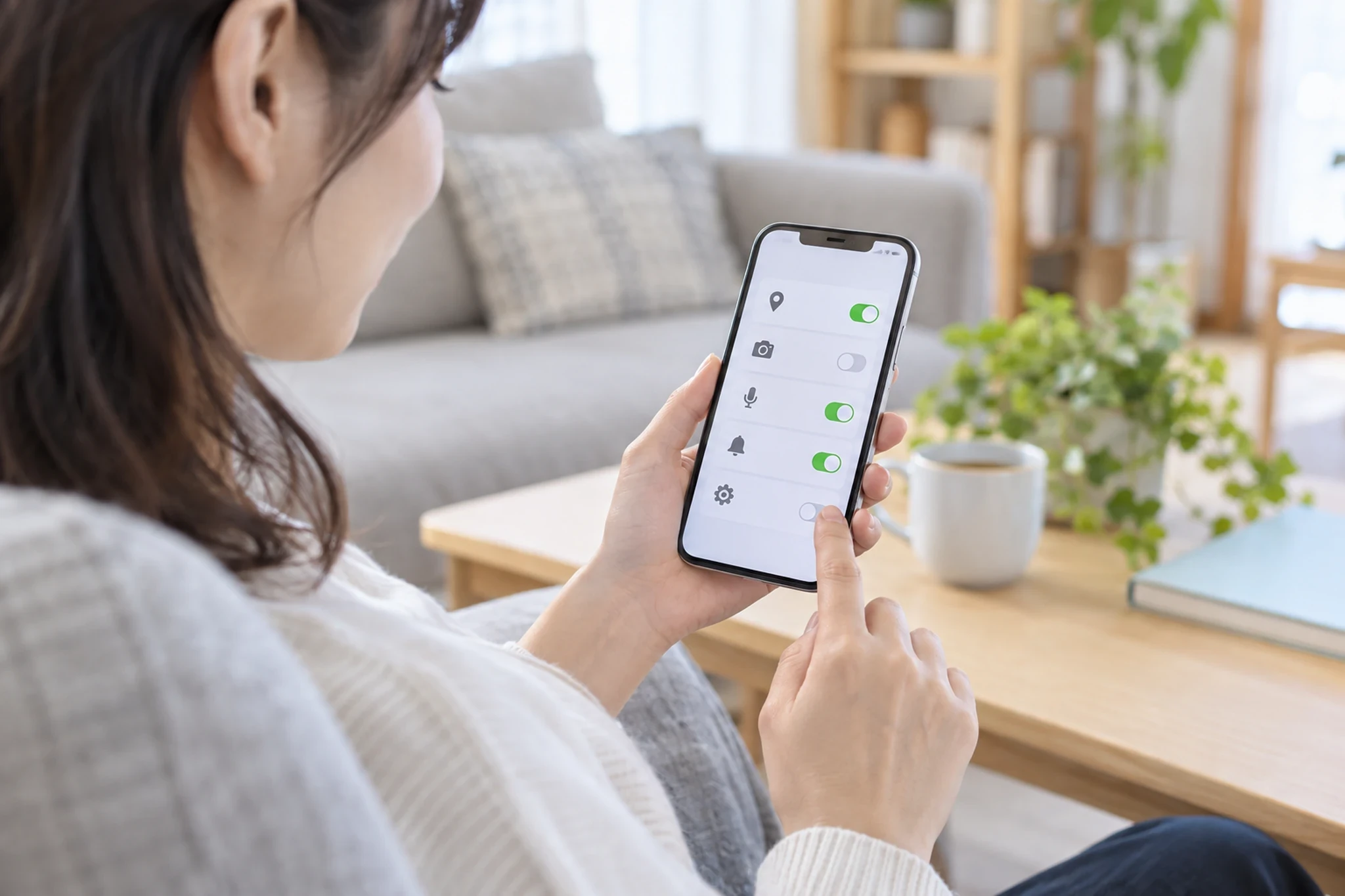 電話の着信設定を確認するイメージ